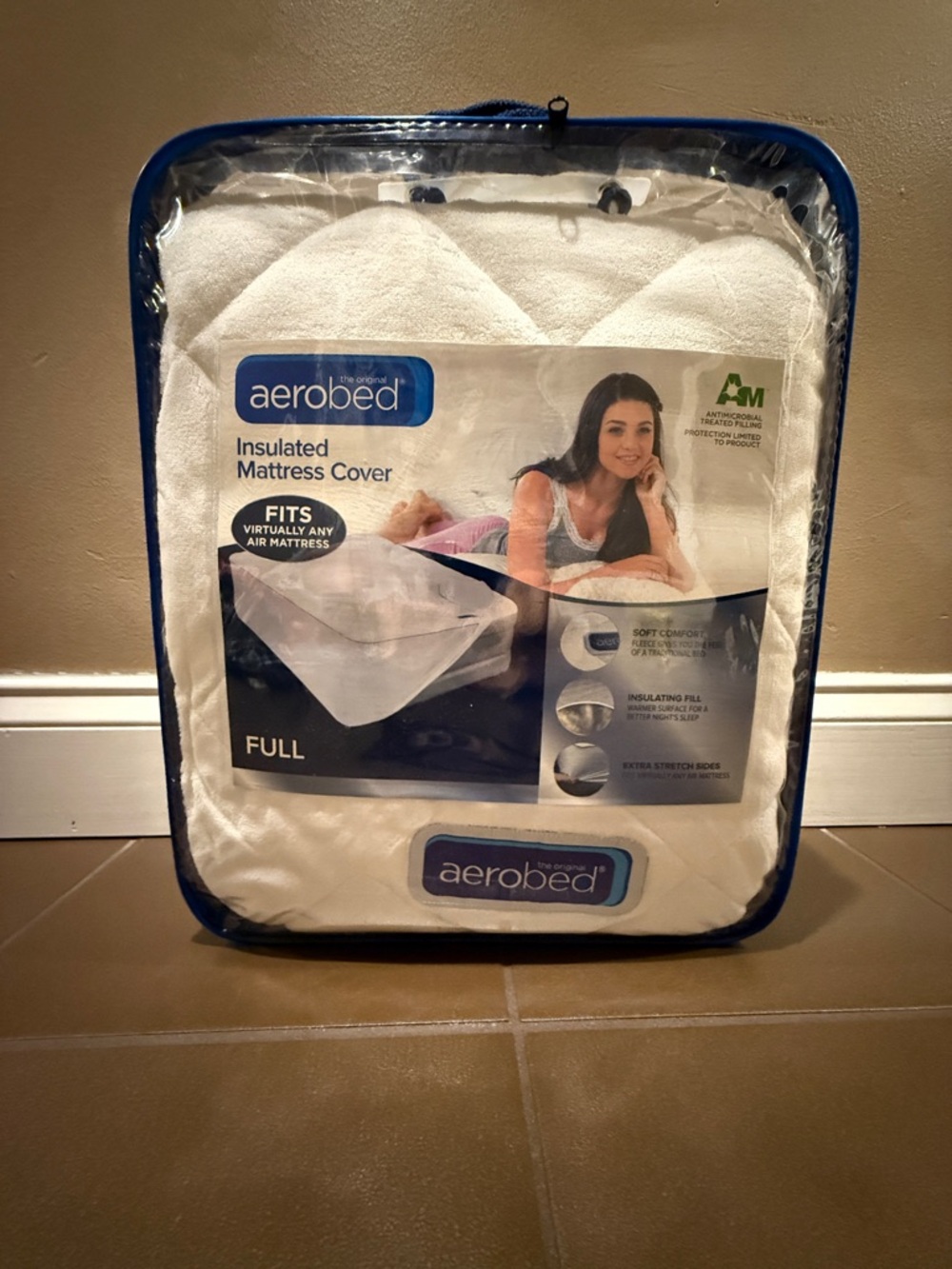 Aerobed Full Insulated Mattress Cover - White